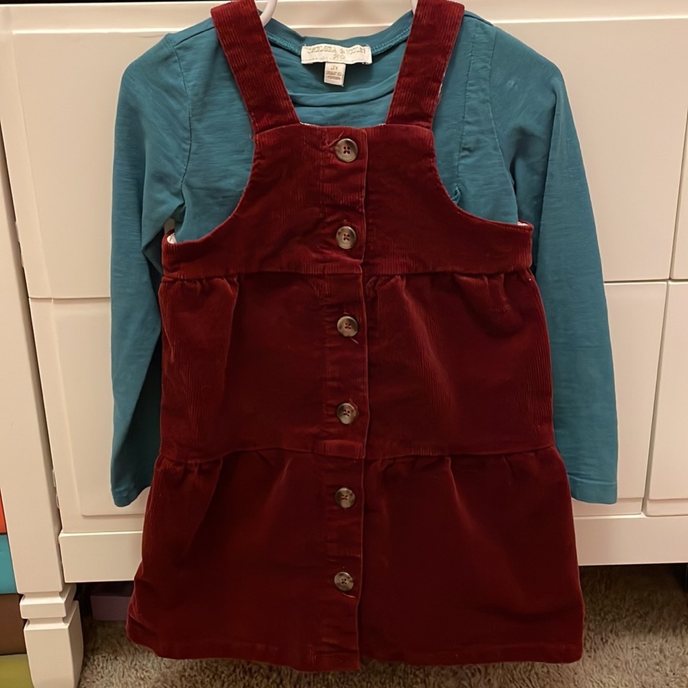 Chelsea & Violet cord dress set